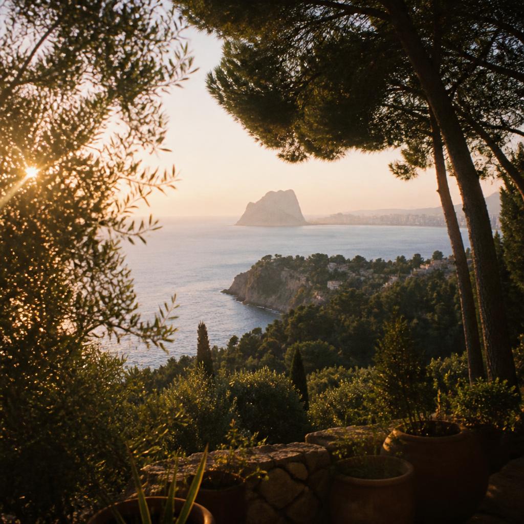 Costa Blanca coastline near Calpe